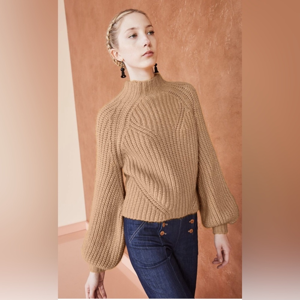 Ulla Johnson Micha Turtleneck in Camel Size Medium - Picture 2 of 15